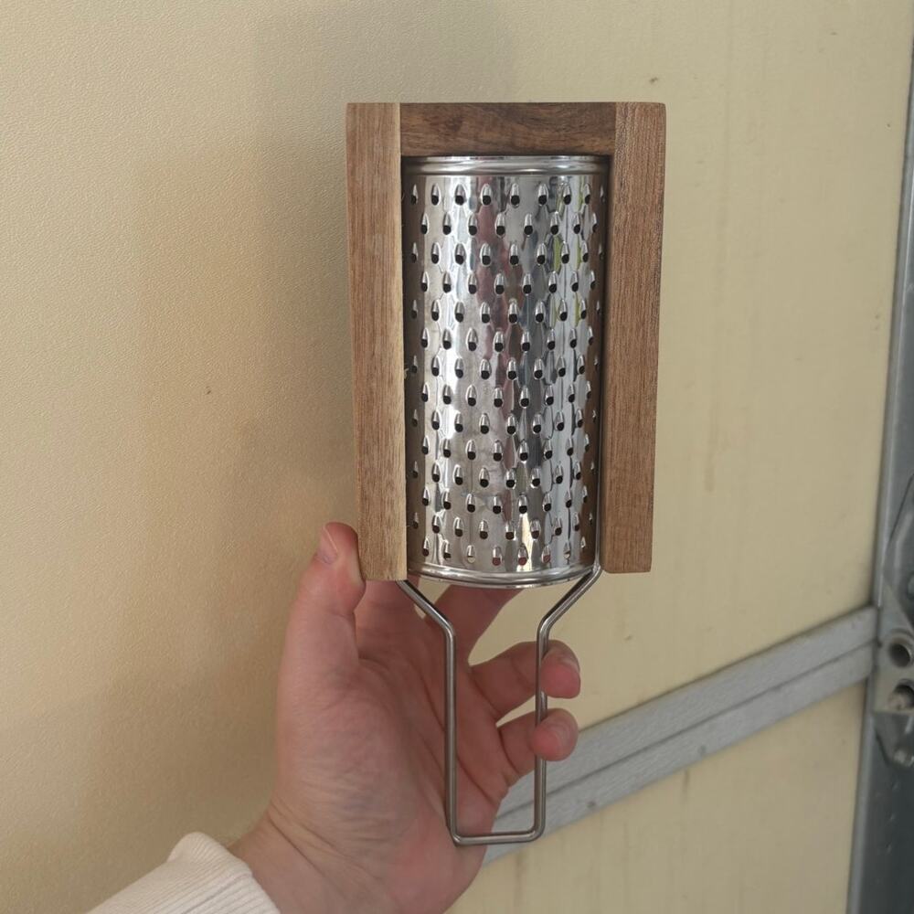 italian olivewood parmesan cheese box grater crofton